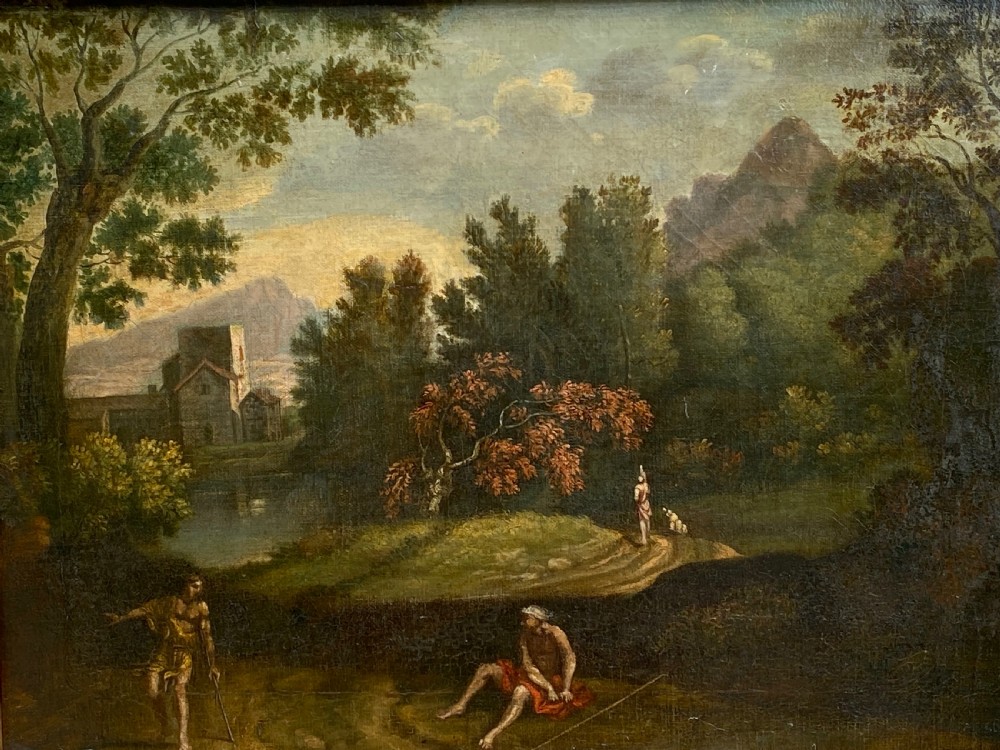 Oil on Canvas 17th Century Attributed to Jon Franz van Bloeman View III