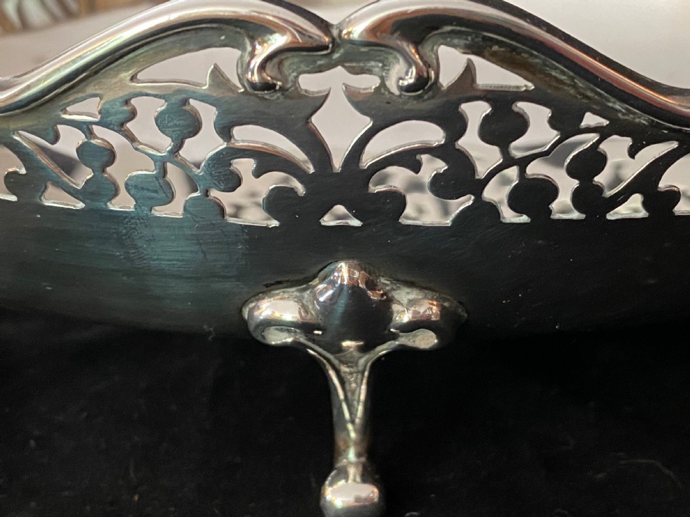Silver Bowl on Cabriole Legs  London 1903 View VI