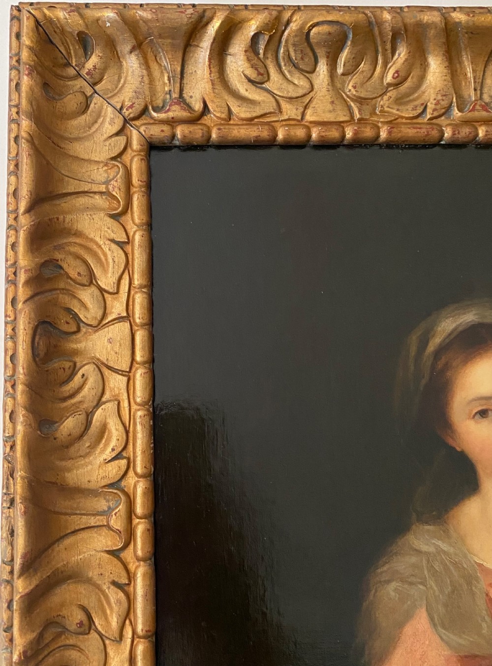Italian 19th Century Oil on Canvas of Madonna col Bambino View IX