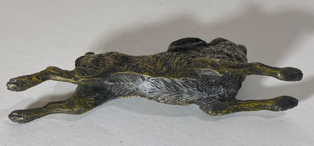 Franz Bergman Cold Painted Bronze Hare View IV