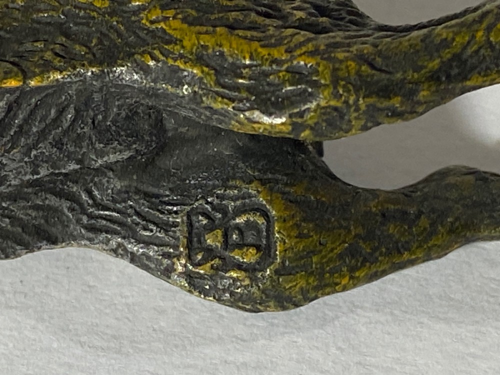 Franz Bergman Cold Painted Bronze Hare View VII