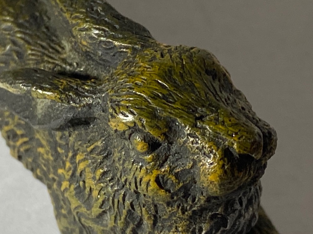 Franz Bergman Cold Painted Bronze Hare View XI