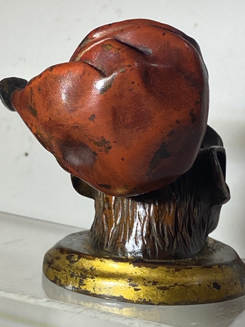 Cold Painted Bronze Monkey Inkwell View III