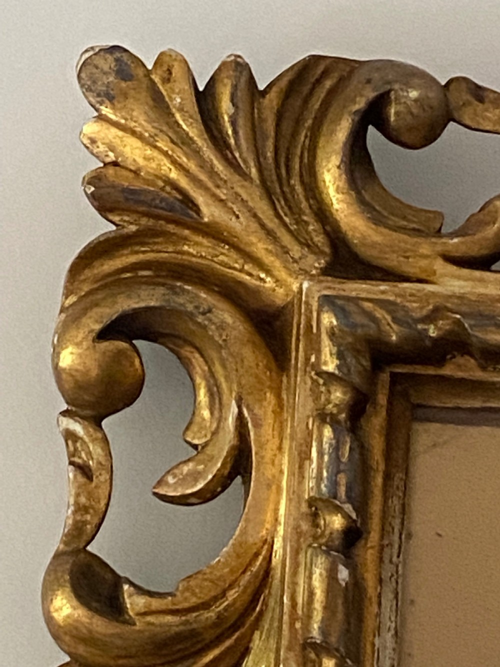 Pair of 19th Century Oils on Board in Florentine Frames  View XI