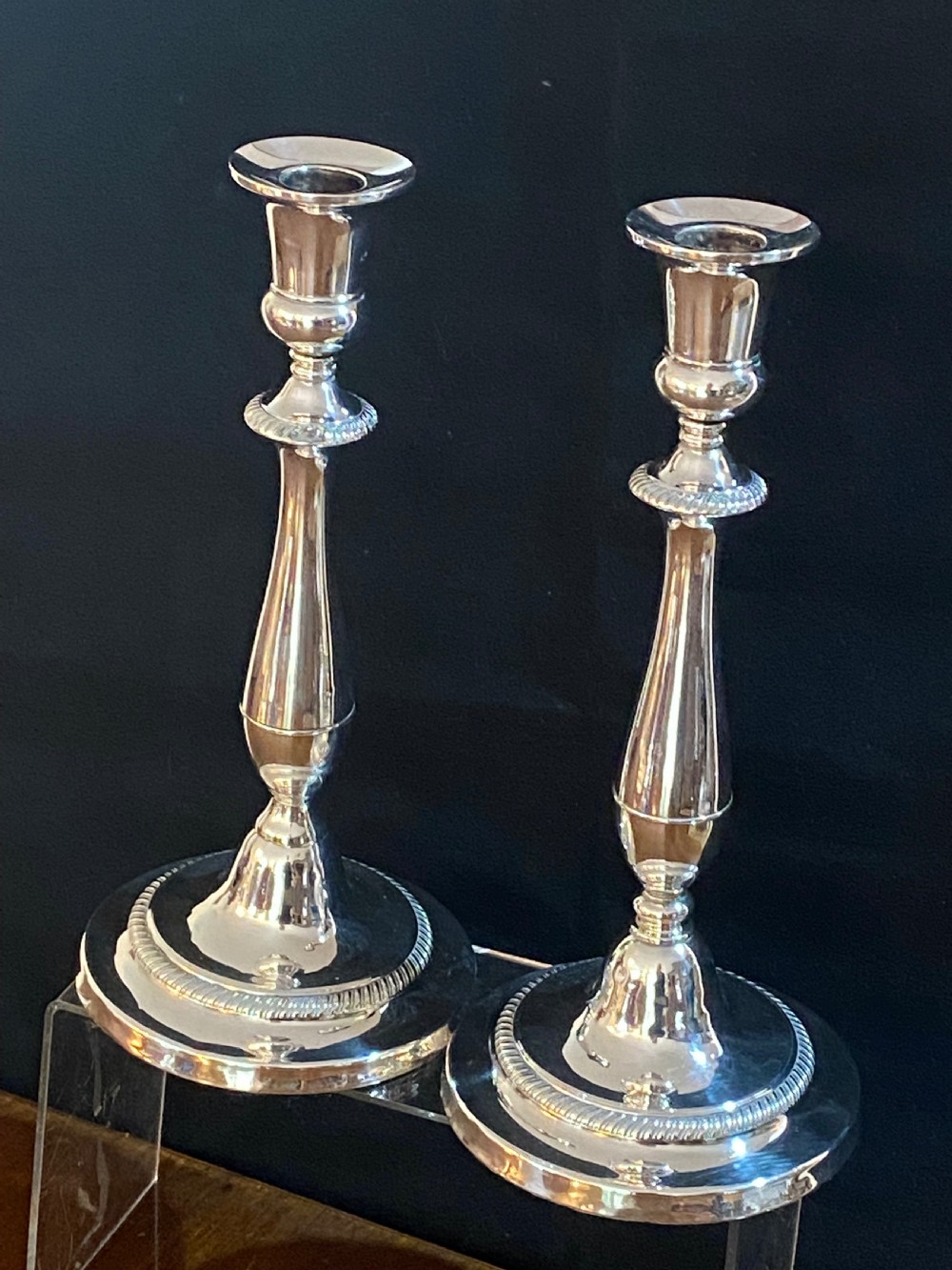Sliver Plated Candlesticks  View II