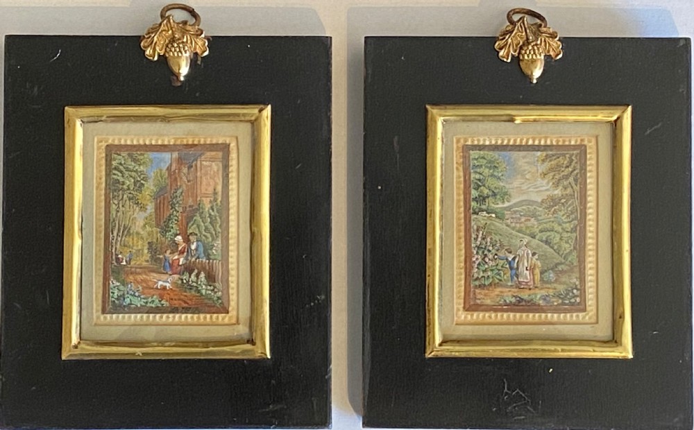 Pair of Miniature Watercolours 