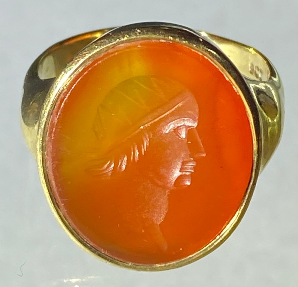 Victorian Carnelian Intaglio Ring