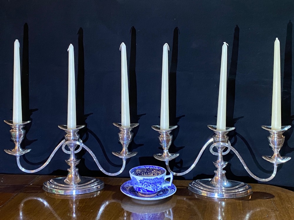 Pair of  Silver Plate Candelabra View IV