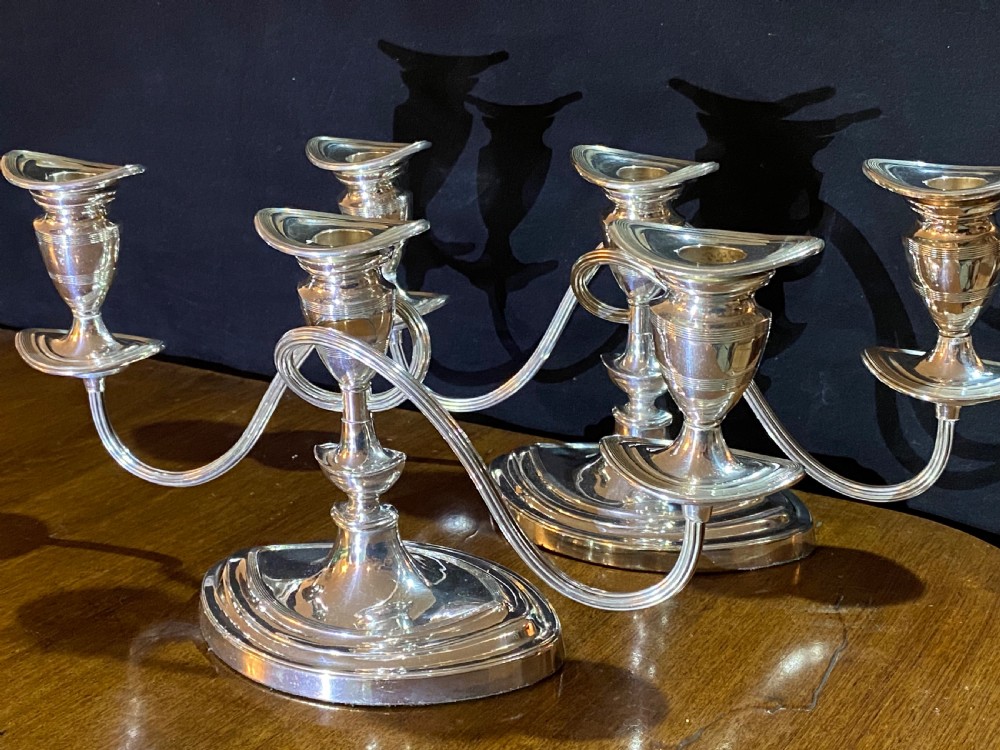 Pair of  Silver Plate Candelabra View V