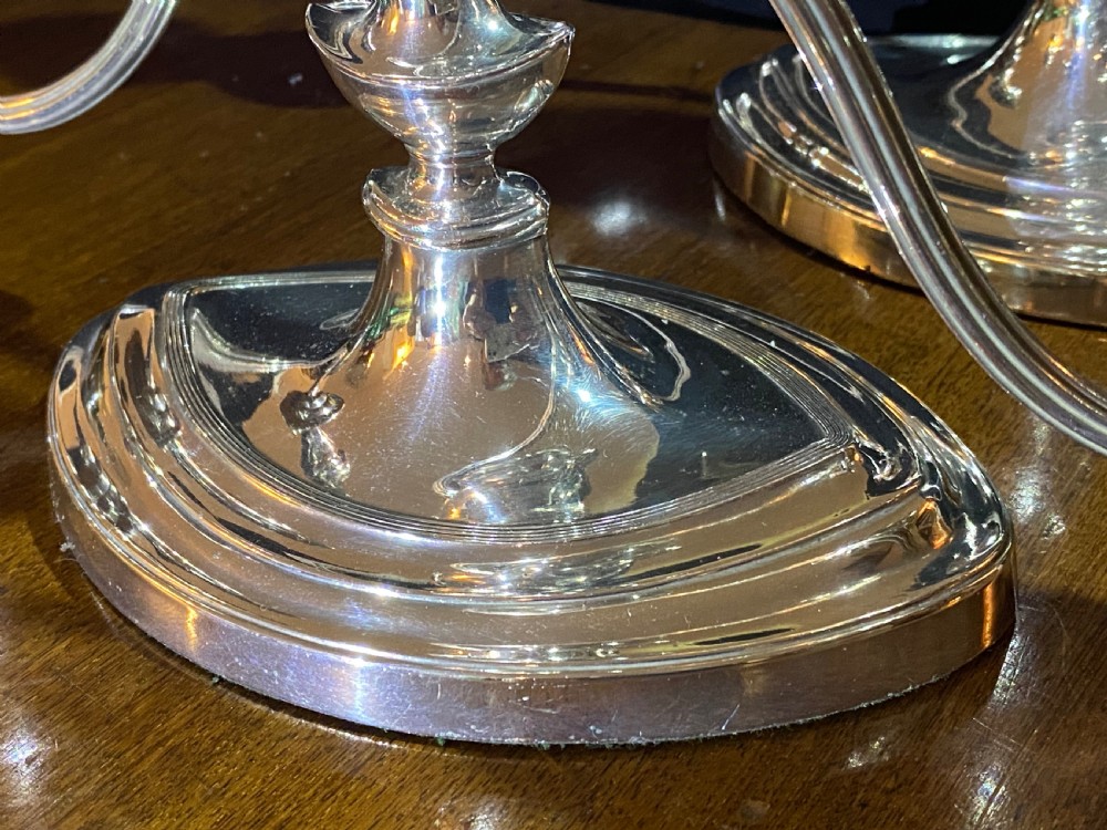 Pair of  Silver Plate Candelabra View VI