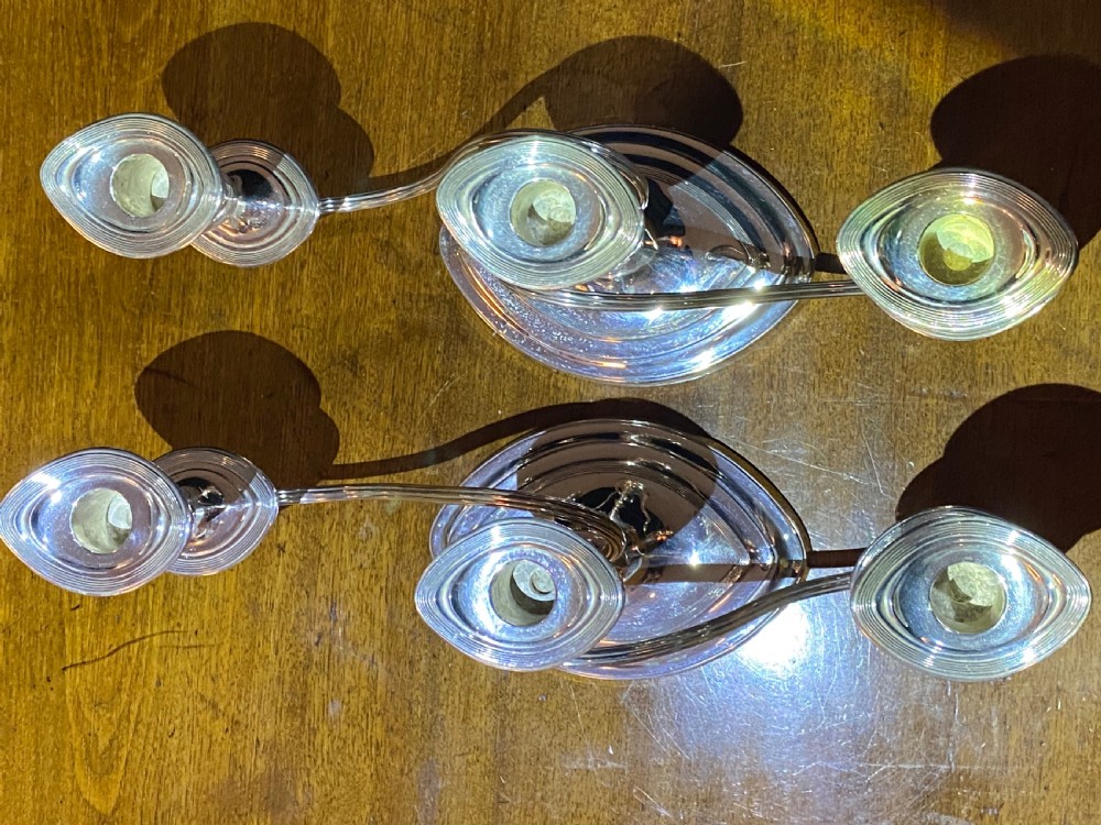 Pair of  Silver Plate Candelabra View VIII