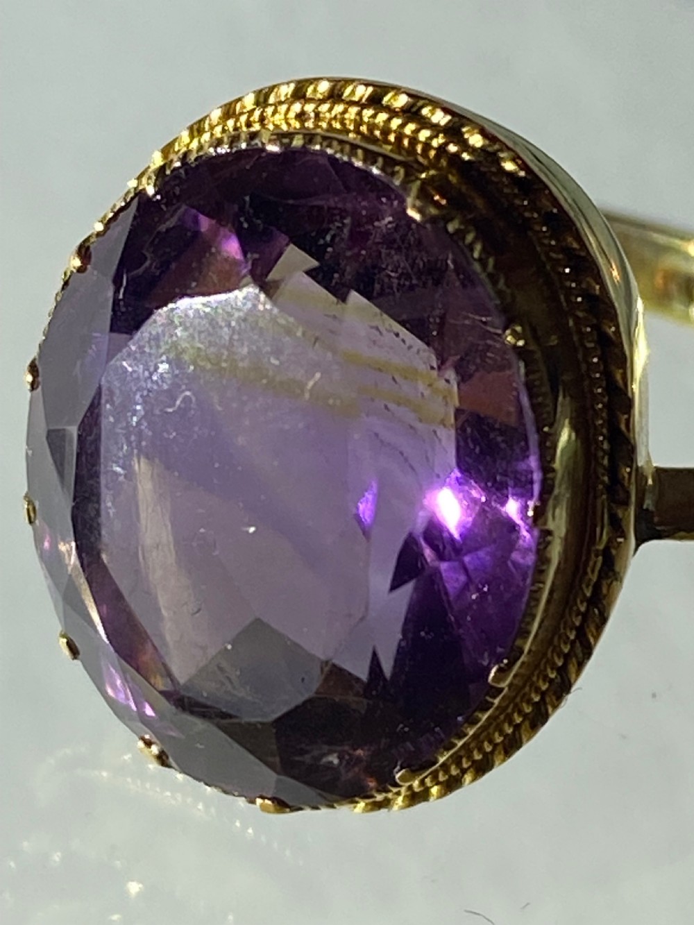 Amethyst and Gold Dress Ring View III