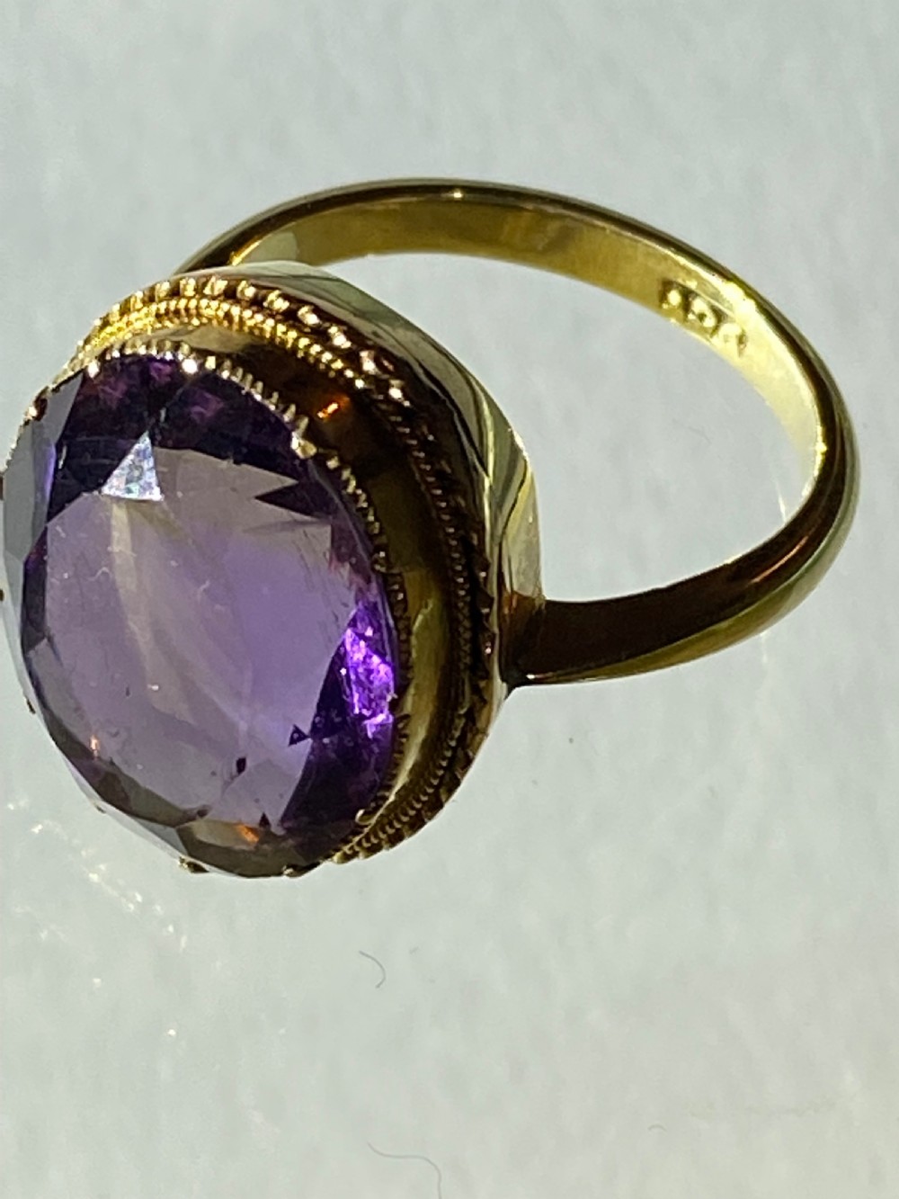 Amethyst and Gold Dress Ring View VII