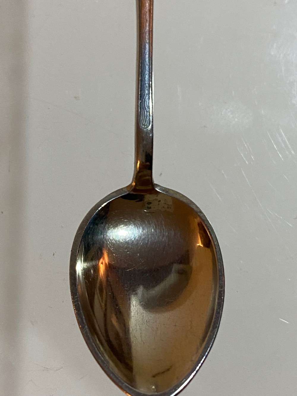 Cased Set of Norwegian Silver and Enamel Coffee Spoons, decorated with Reindeer.  View X