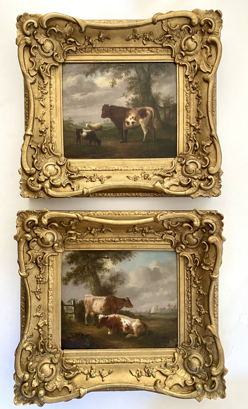 Pair of Late Georgian Oils  by George Vincent (1796-1831)