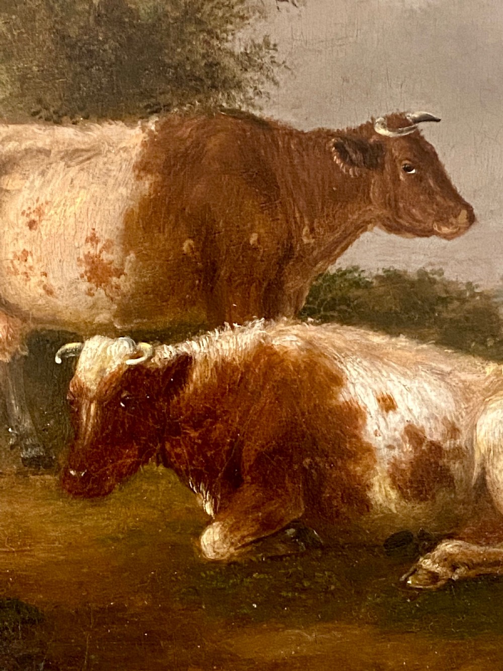 Pair of Late Georgian Oils  by George Vincent (1796-1831) View IX