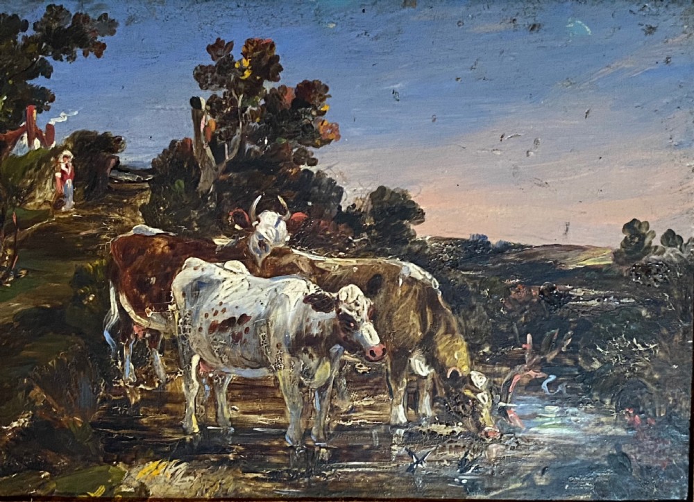 Late Georgian Oil  on Panel Attributed to JAMES WARD (1769-1859) View III