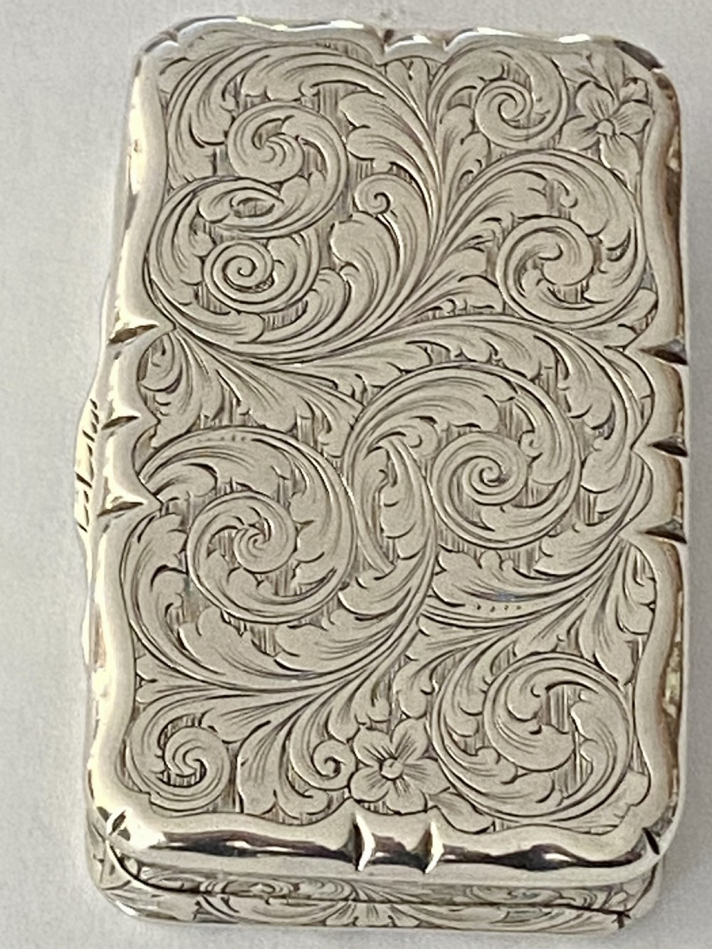 Nathaniel Mills Silver Snuff Box. Birmingham 1847. View V