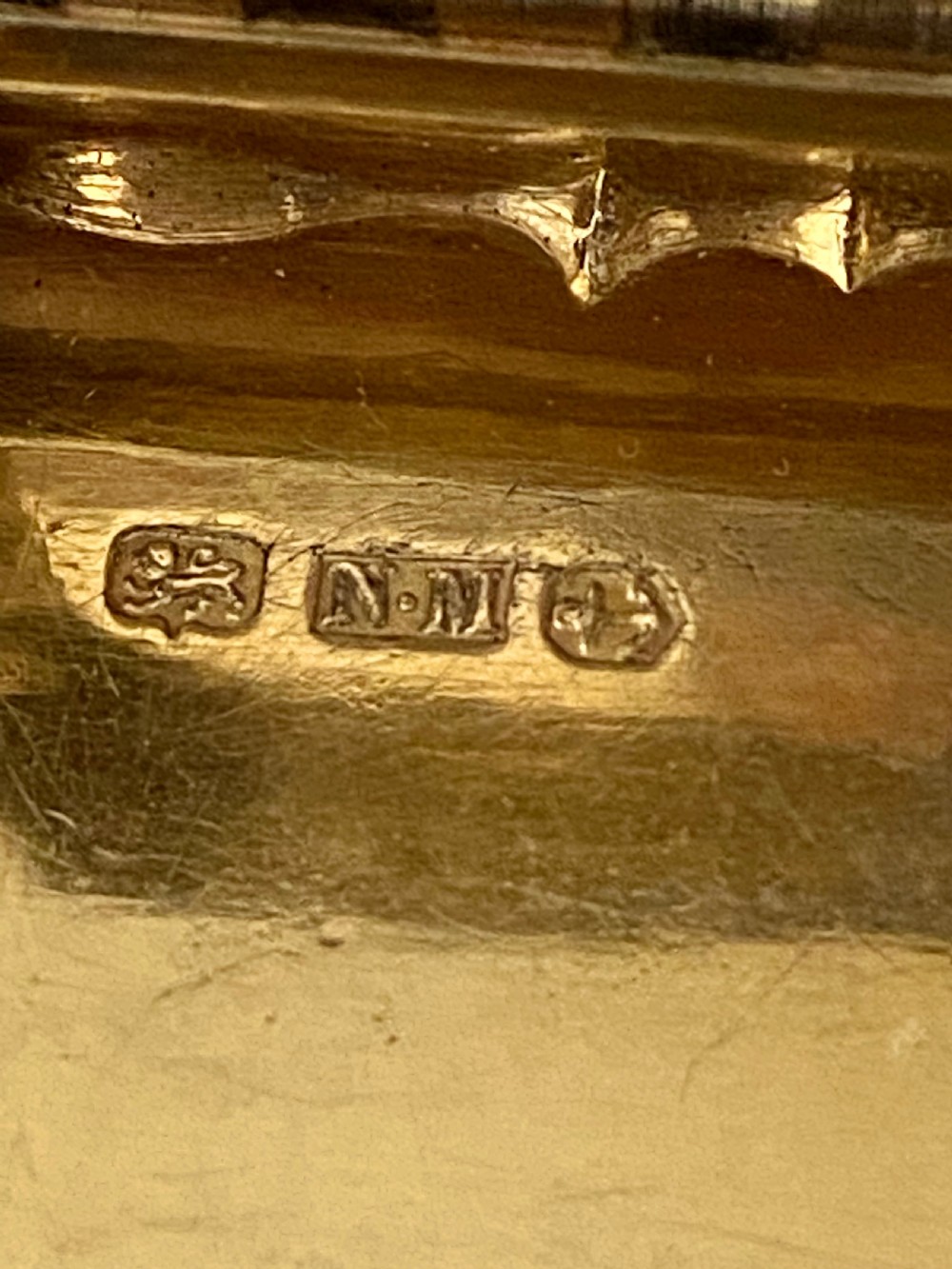 Nathaniel Mills Silver Snuff Box. Birmingham 1847. View IX