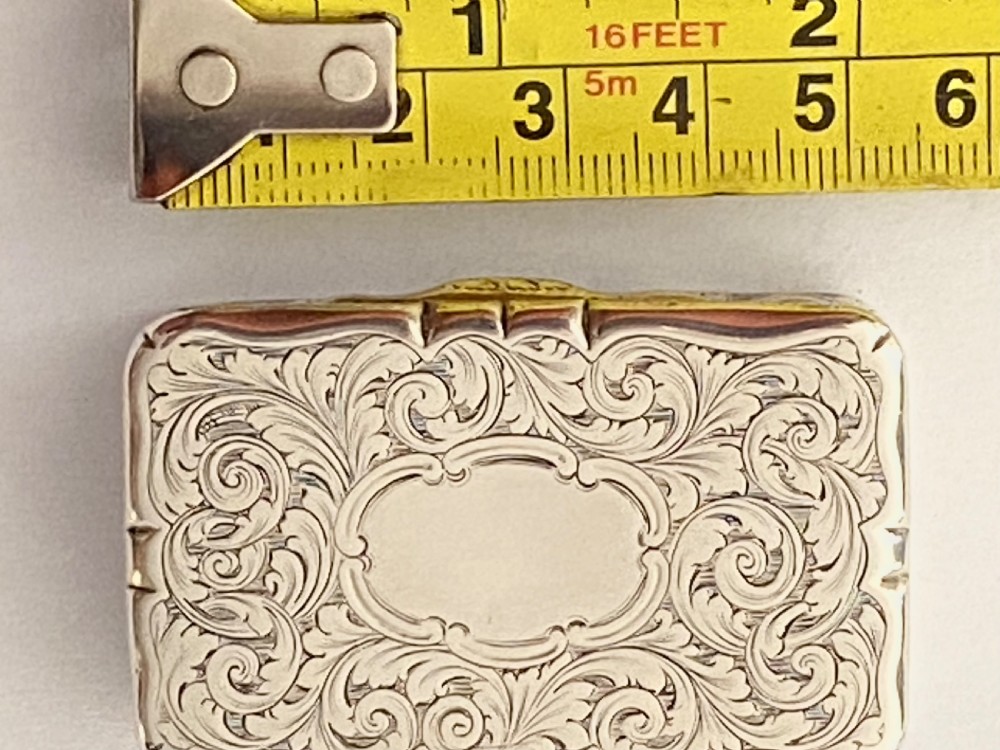 Nathaniel Mills Silver Snuff Box. Birmingham 1847. View XI