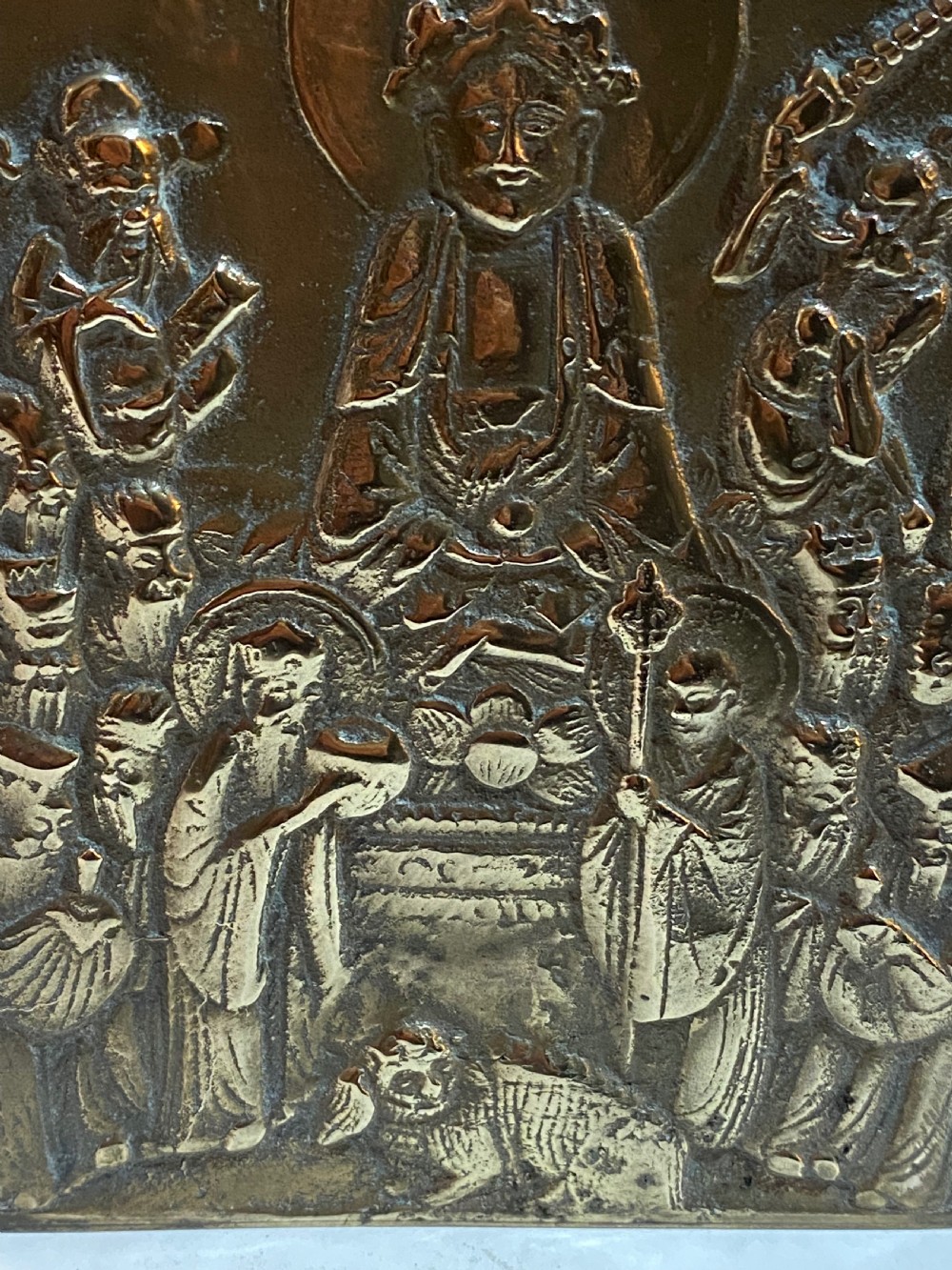 Antique Chinese Brass Bookends  View IX