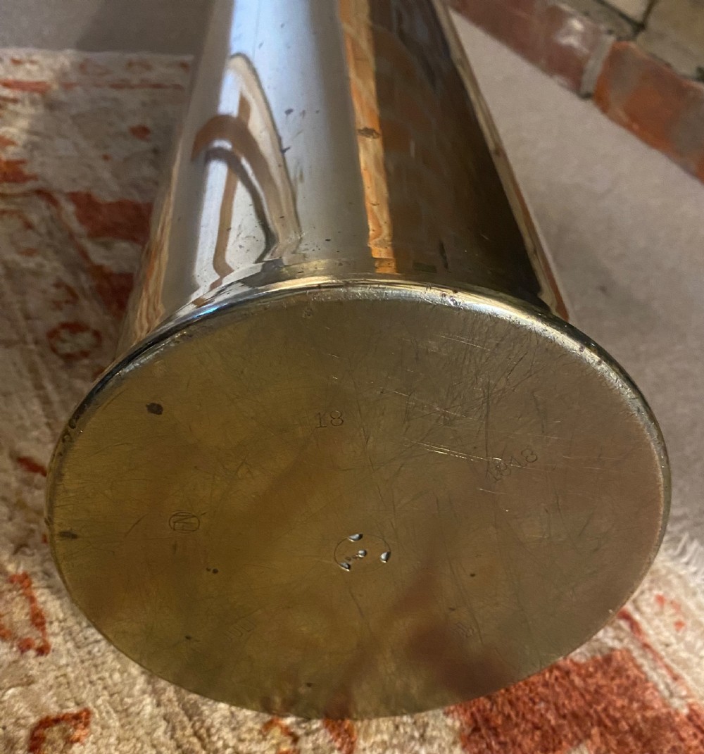 WW1 German Brass Shell Case dated 1918 View IV