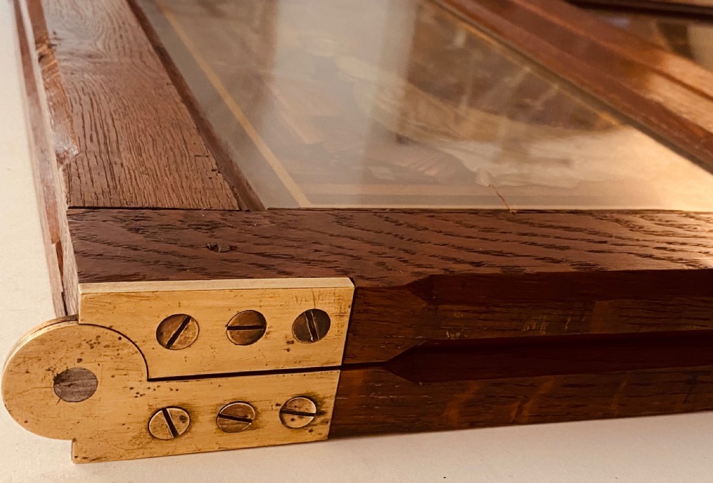 Religious Tryptic in Oak Frame View XIX