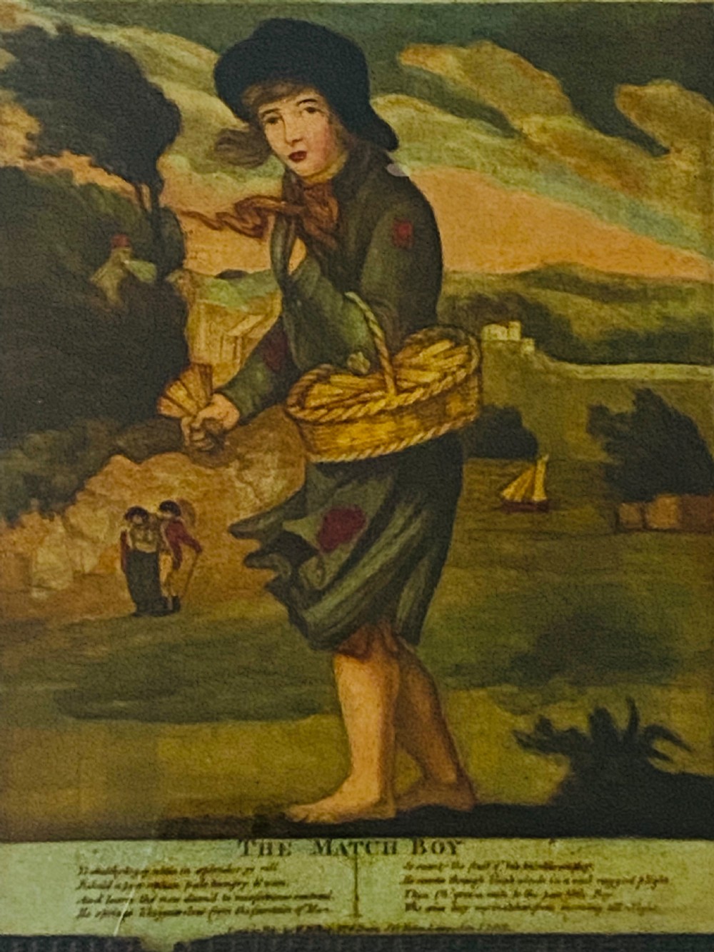 Georgian Reverse Painting  on Glass 