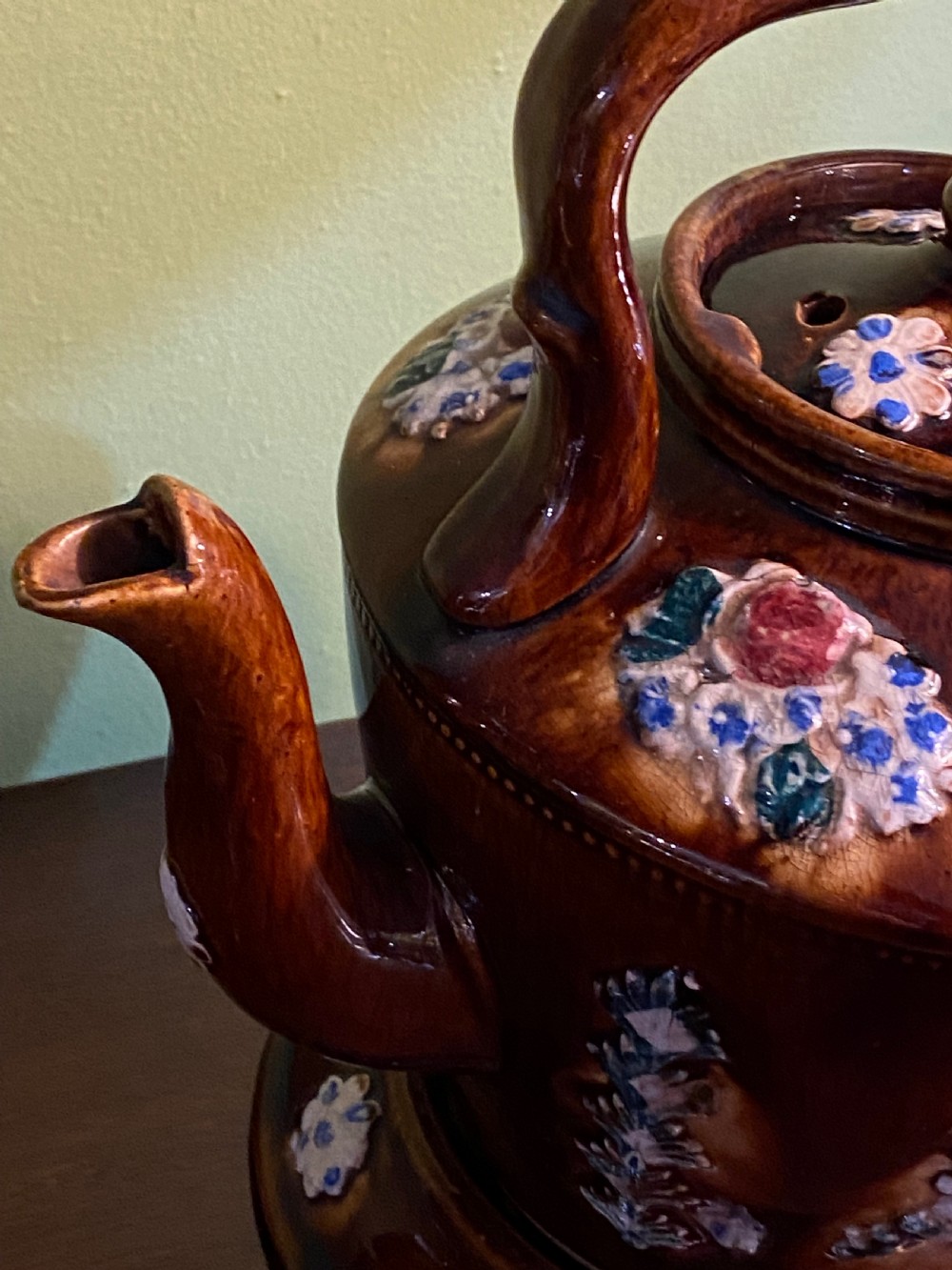 Measham Bargeware Teapot. 1909 View IV