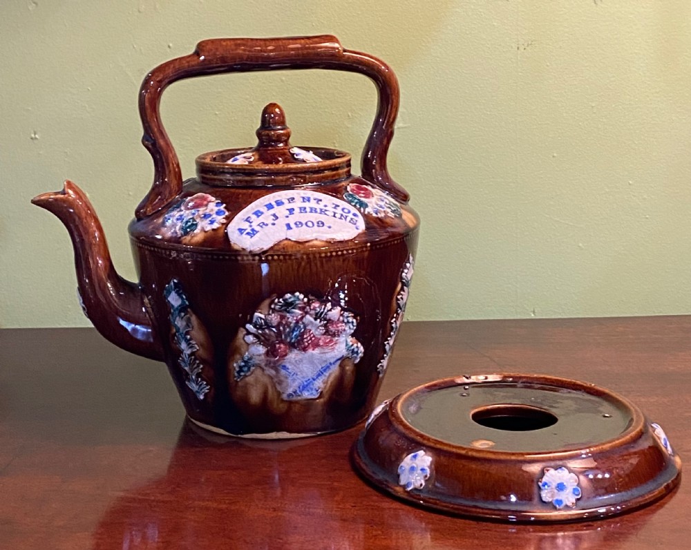 Measham Bargeware Teapot. 1909 View VI