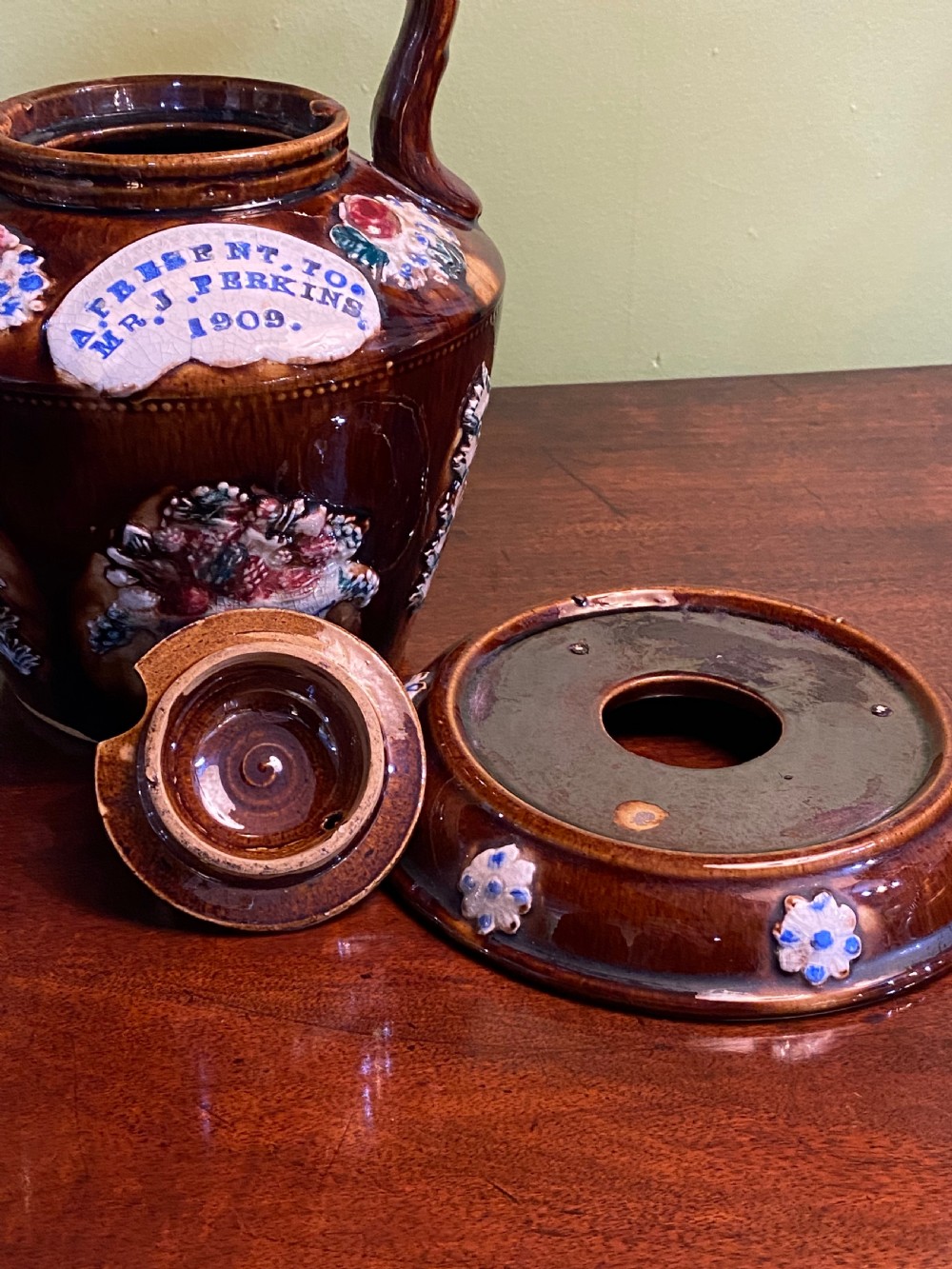 Measham Bargeware Teapot. 1909 View VII