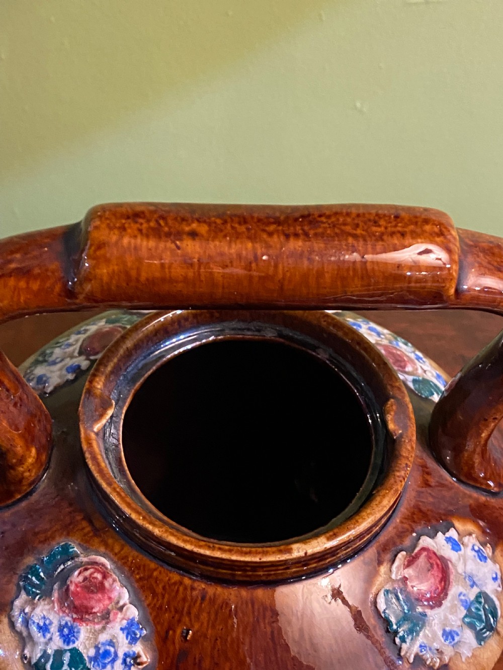 Measham Bargeware Teapot. 1909 View X