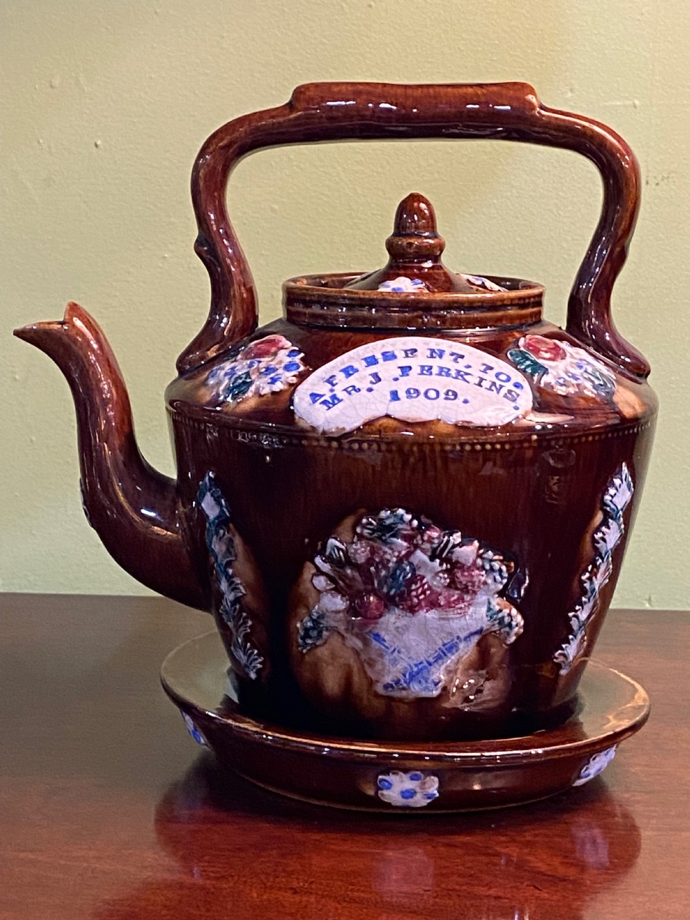 Measham Bargeware Teapot. 1909 View XII