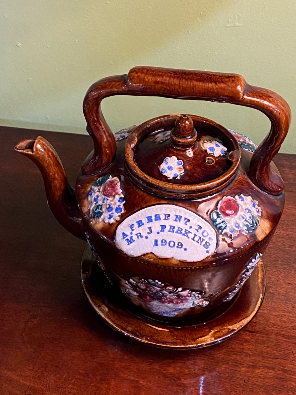 Measham Bargeware Teapot. 1909 View XIII