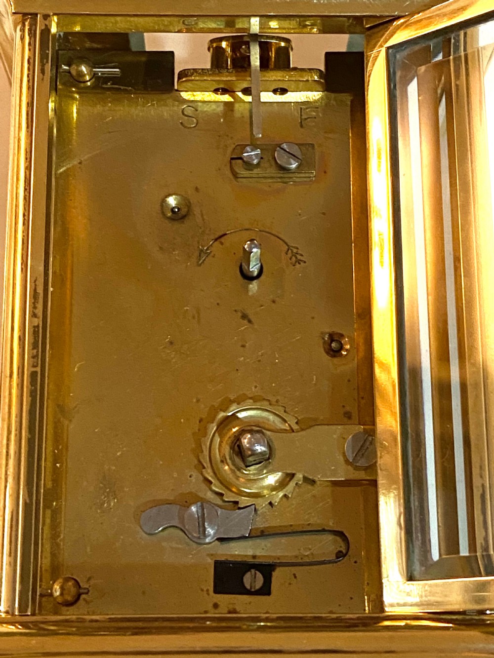 Matthew Norman Brass Carriage Clock View IV