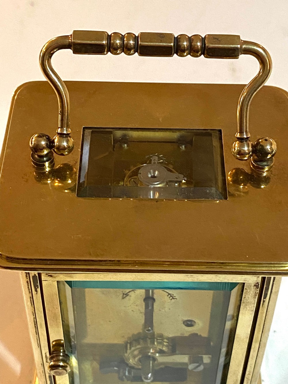 Matthew Norman Brass Carriage Clock View VI