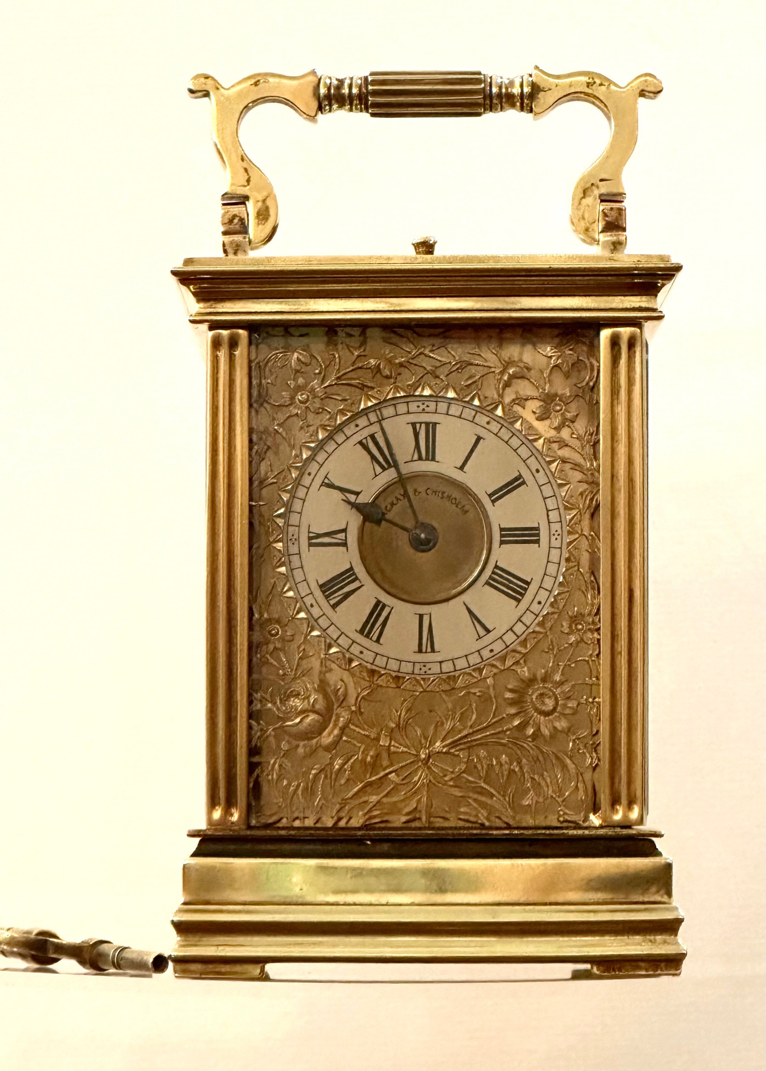 French Carriage Clock with Repeat Striking Mechanism. Circa 1880