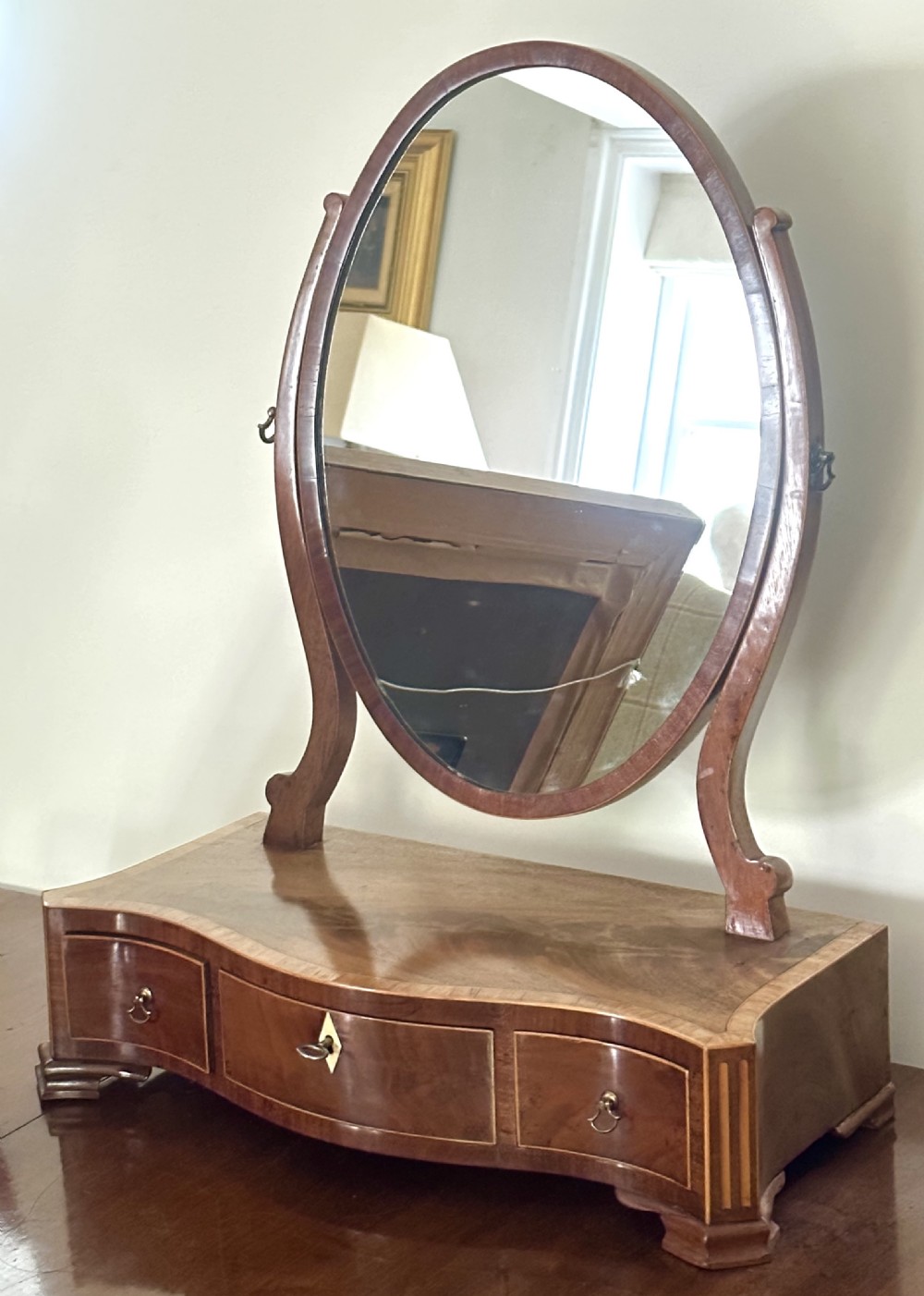 Regency Mahogany Toilet Mirror  View II