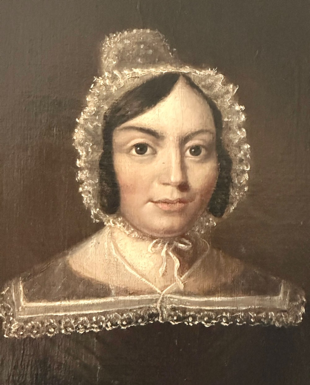 Antique Half Portrait in Decorative Frame View IV