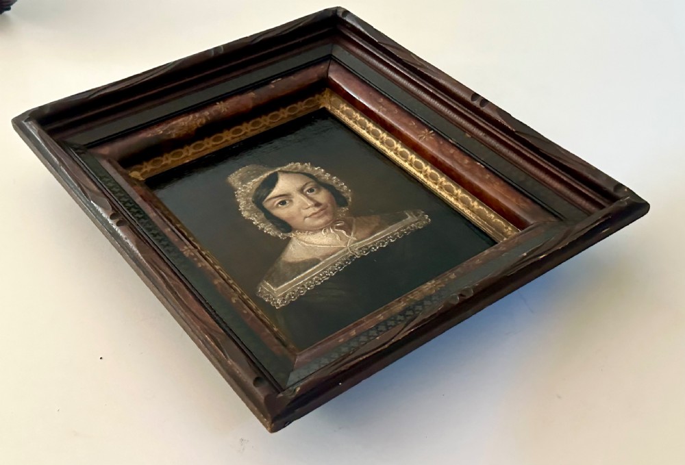 Antique Half Portrait in Decorative Frame View VIII