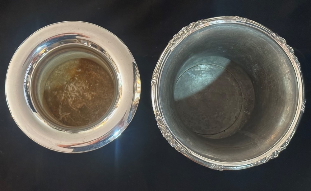 Pair of 19th Century Silver Plated Wine Coolers View VII