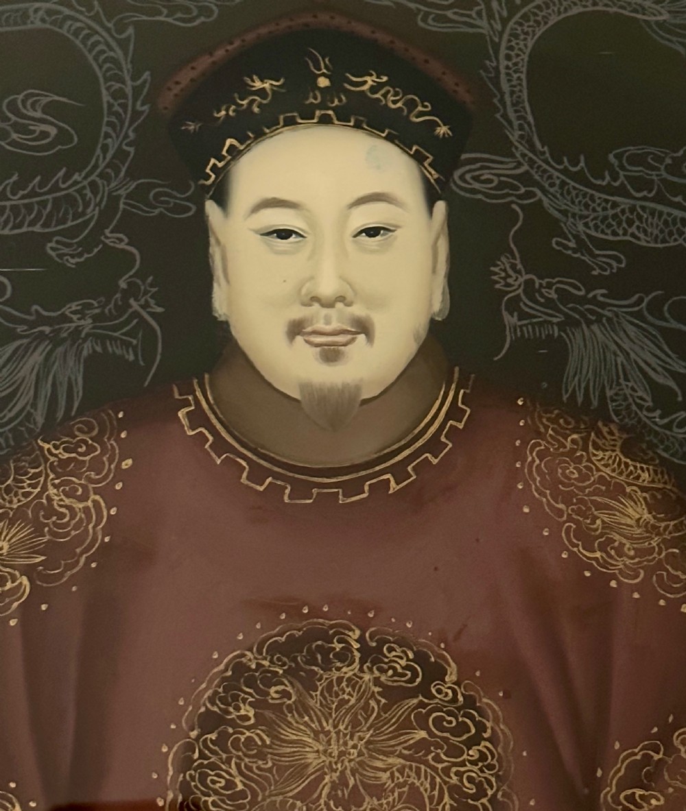 Chinese Ancestral Reverse painting on Glass View III
