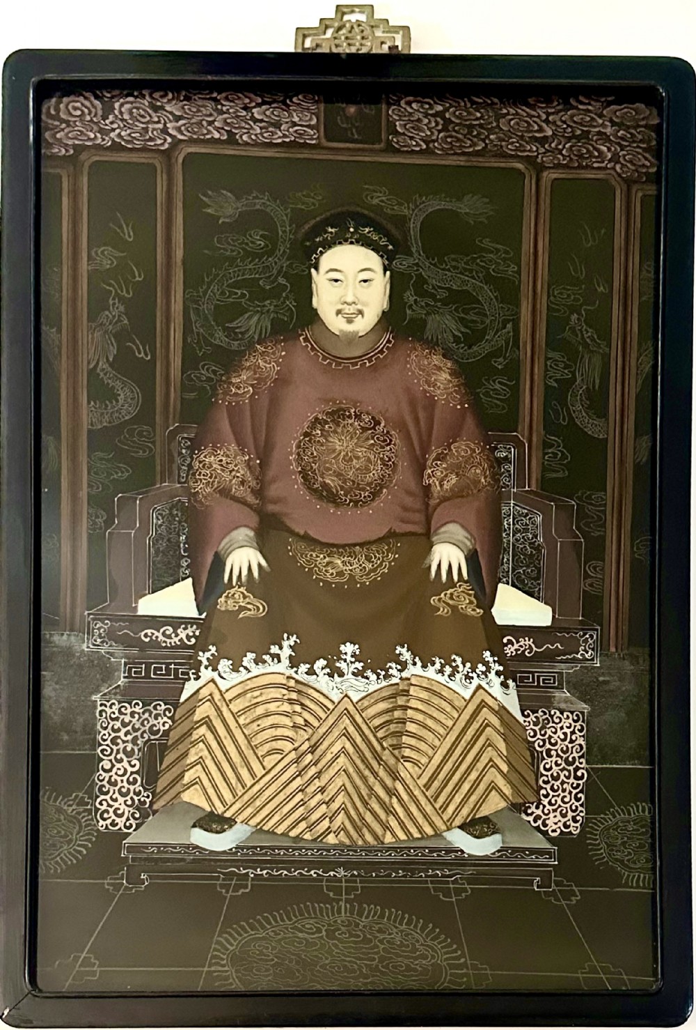 Chinese Ancestral Reverse painting on Glass