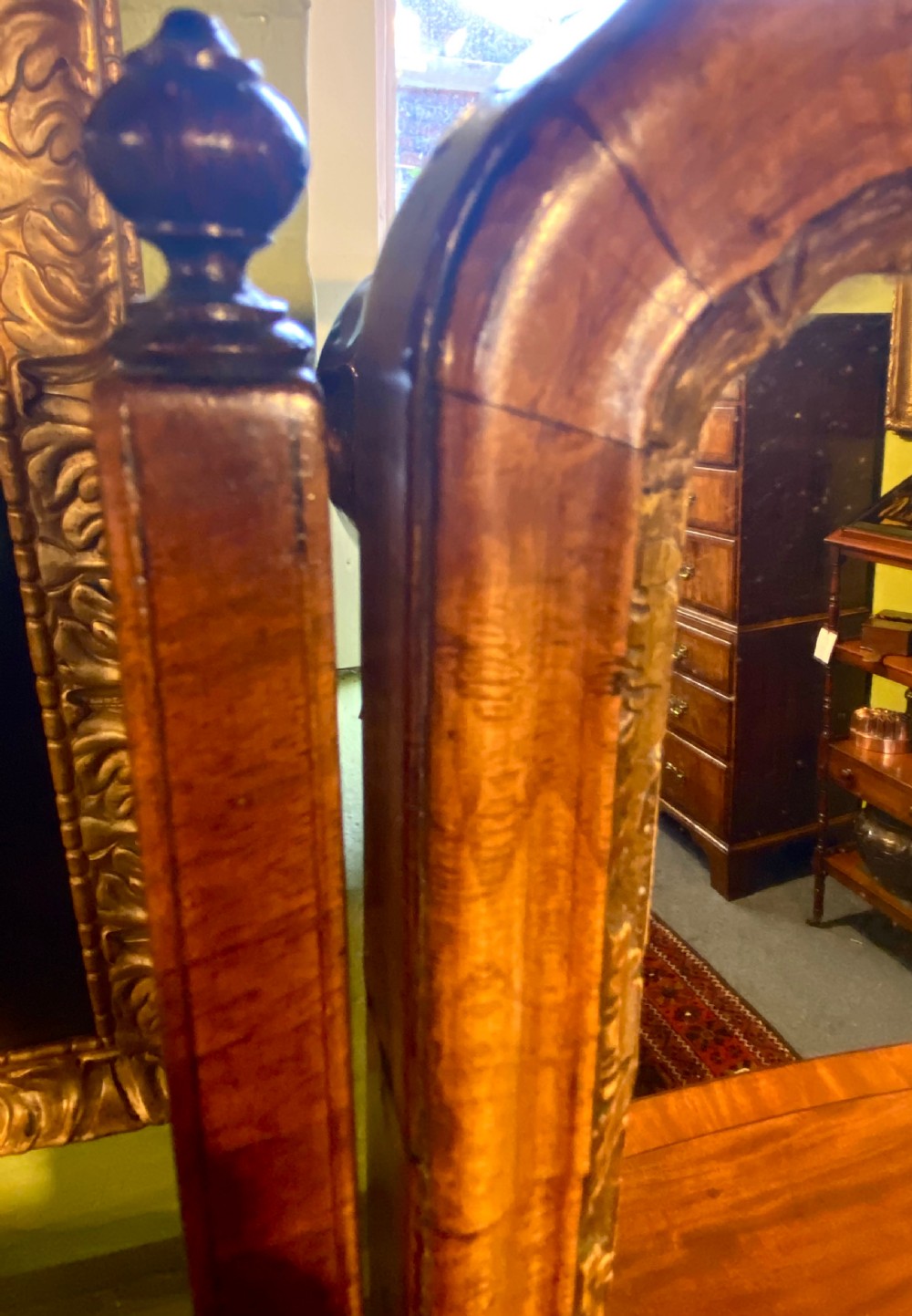 Early 18th Century Walnut Dressing table Mirror View VII