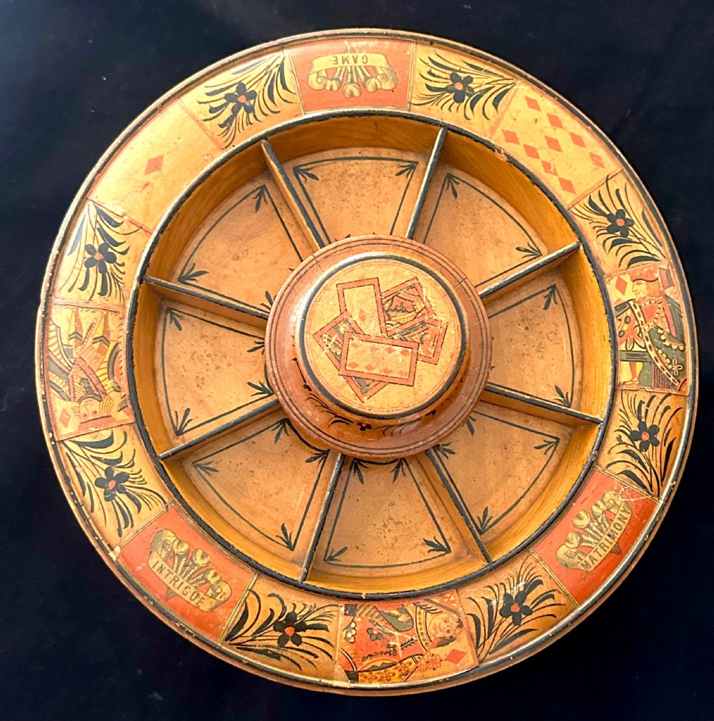 Regency Pope Joan Card Game  Revolving Staking Board View III