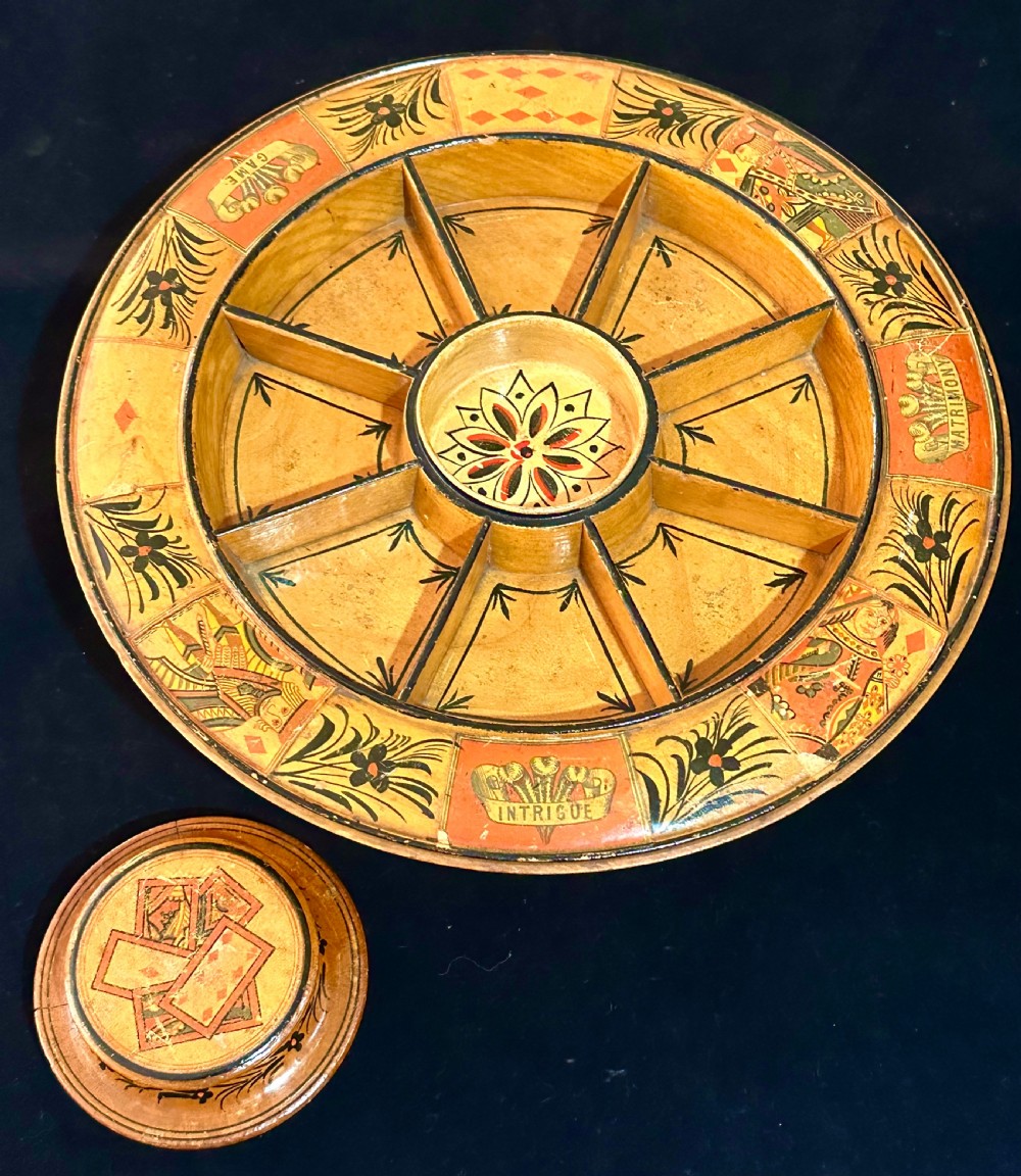 Regency Pope Joan Card Game  Revolving Staking Board View IV