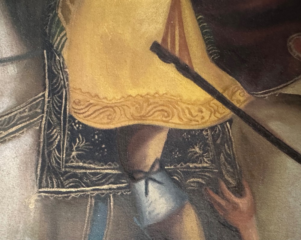 19th Century Cuzco School Oil on Canvas of Saint Martin of Tours View V