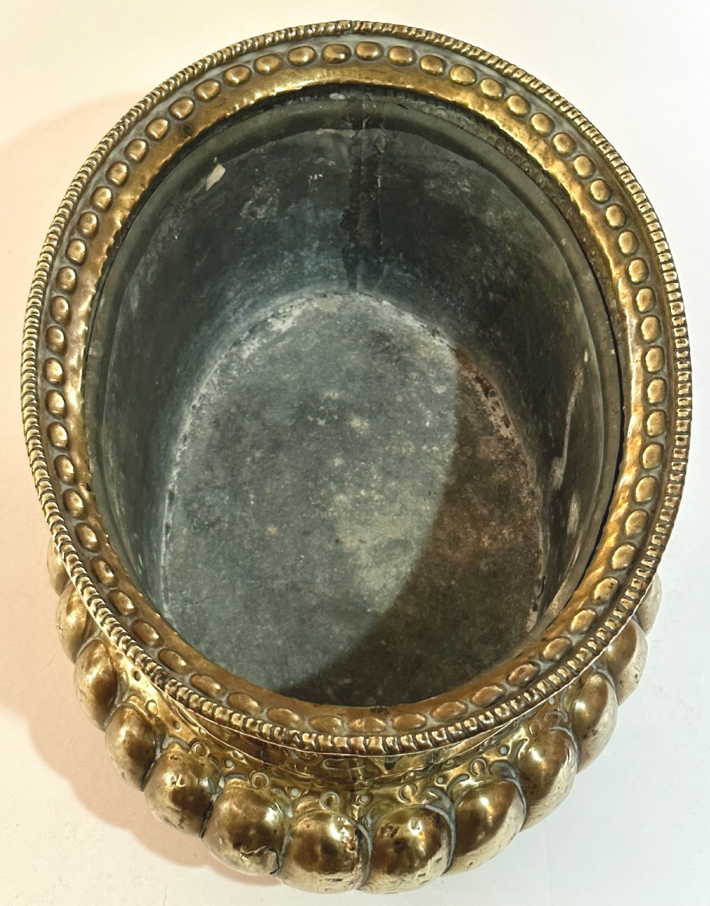 Regency Brass Wine Cooler or Jardinier View V