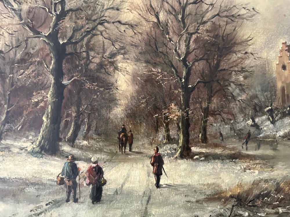 Oil on Canvas by Stephan de Haan (Dutch B. 1914) View III