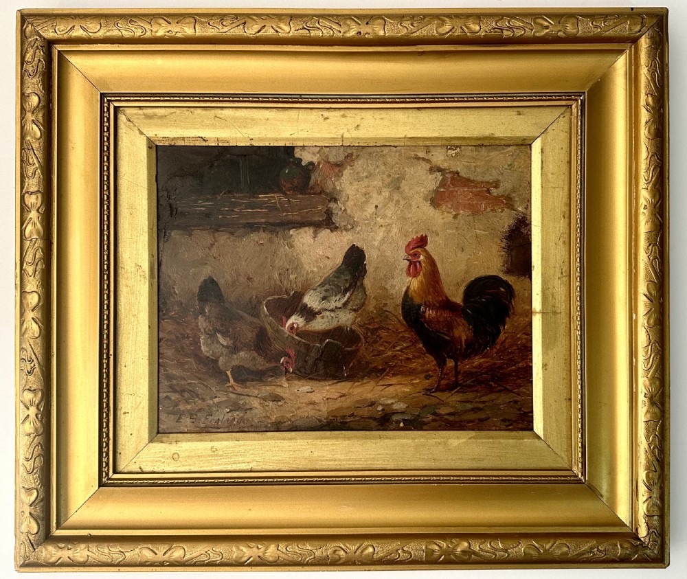 Pair of Oils on Board by E.S. England View II